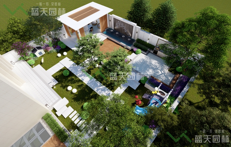 九夏云水-現代簡約設計風格效果圖